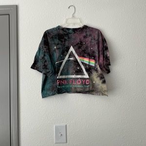 Pink Floyd Tie-Dye Crop Top